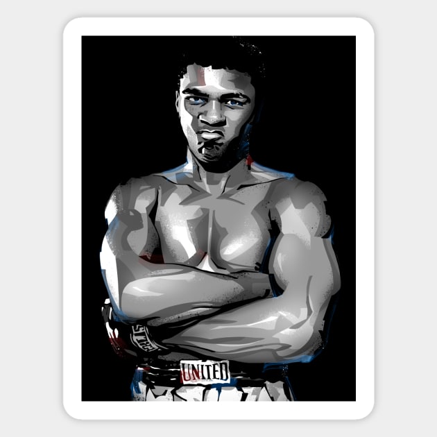 Muhammad Ali Sticker by nabakumov